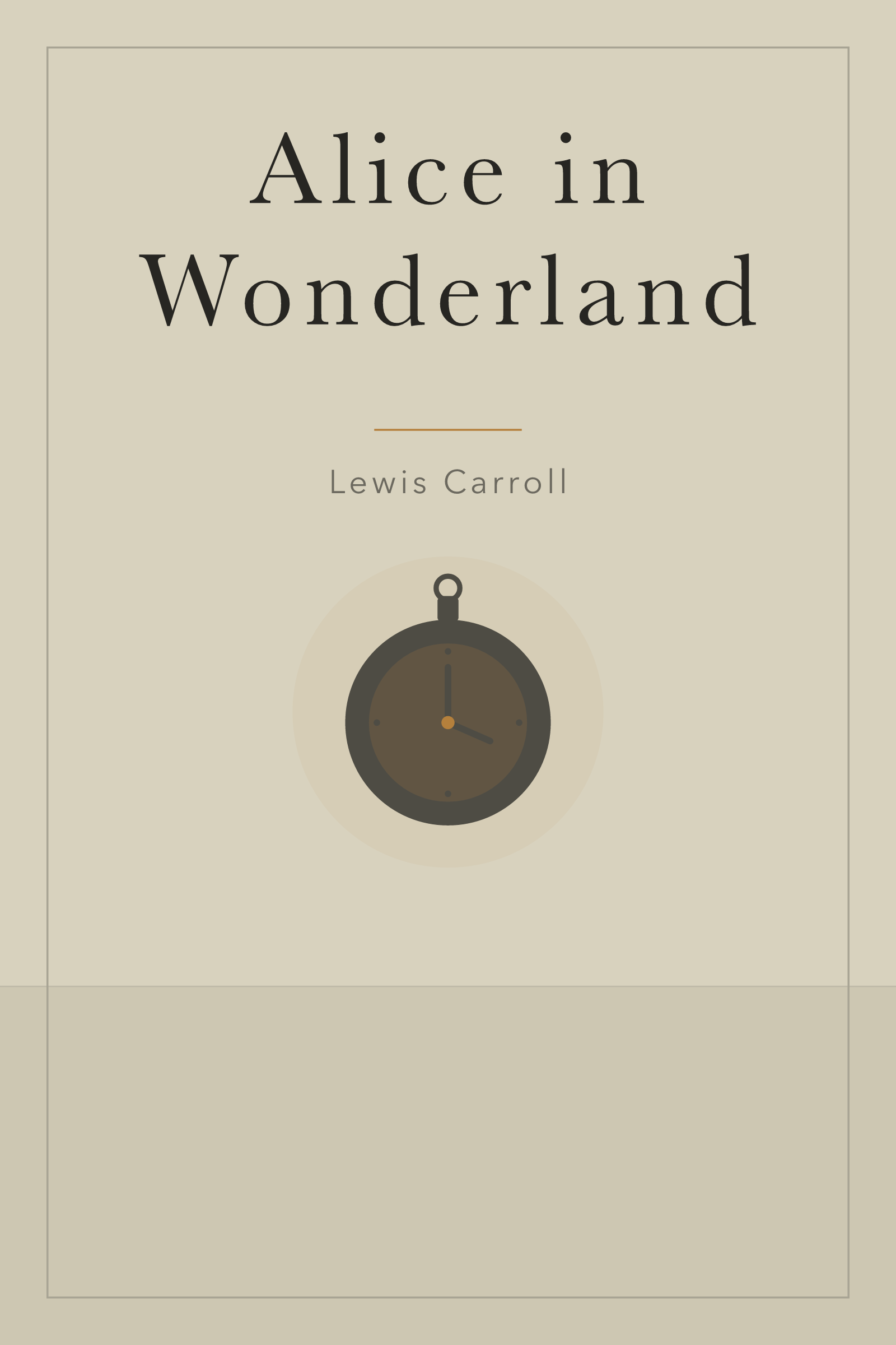 Alice's Adventures in Wonderland — cover