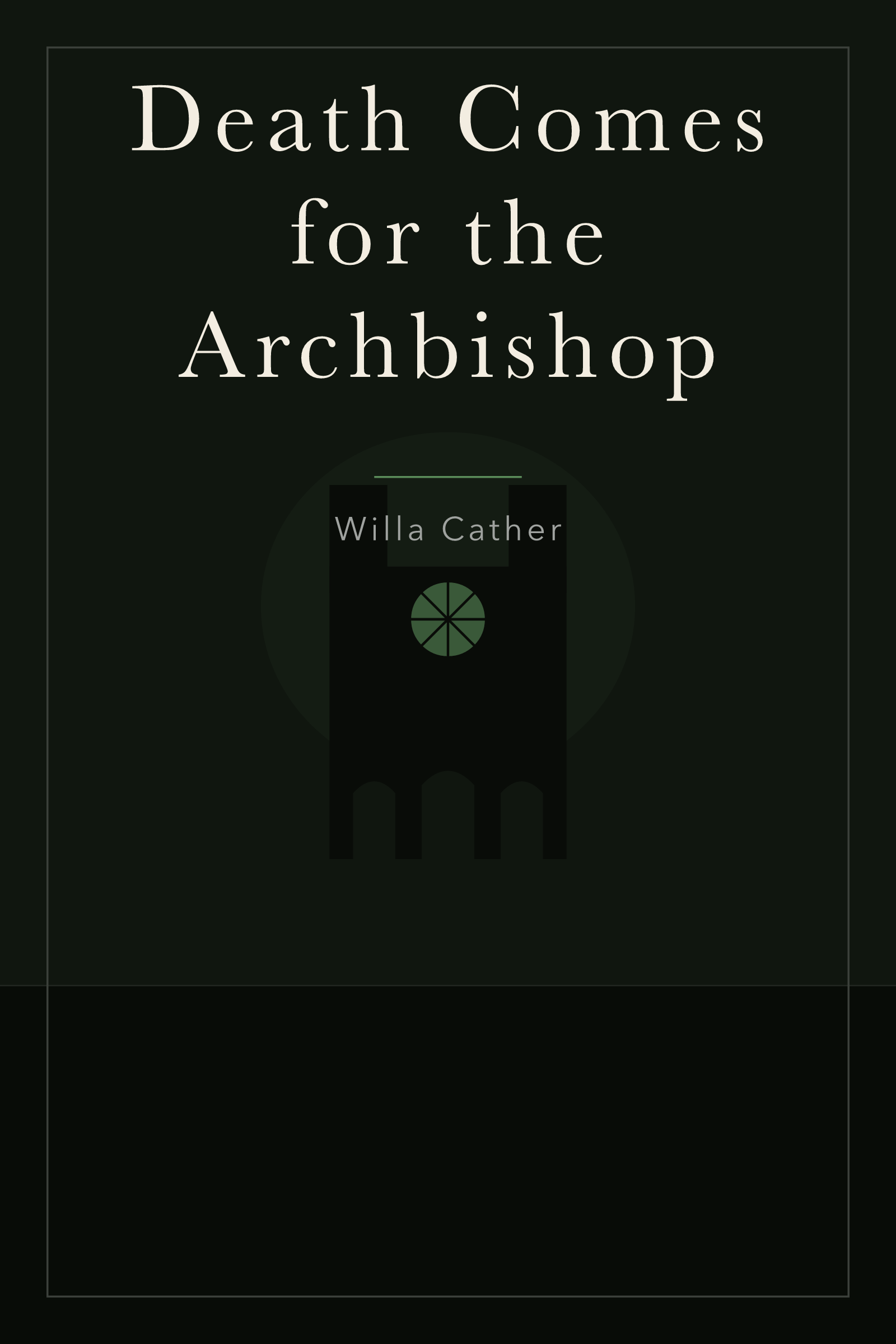 Death Comes for the Archbishop — cover