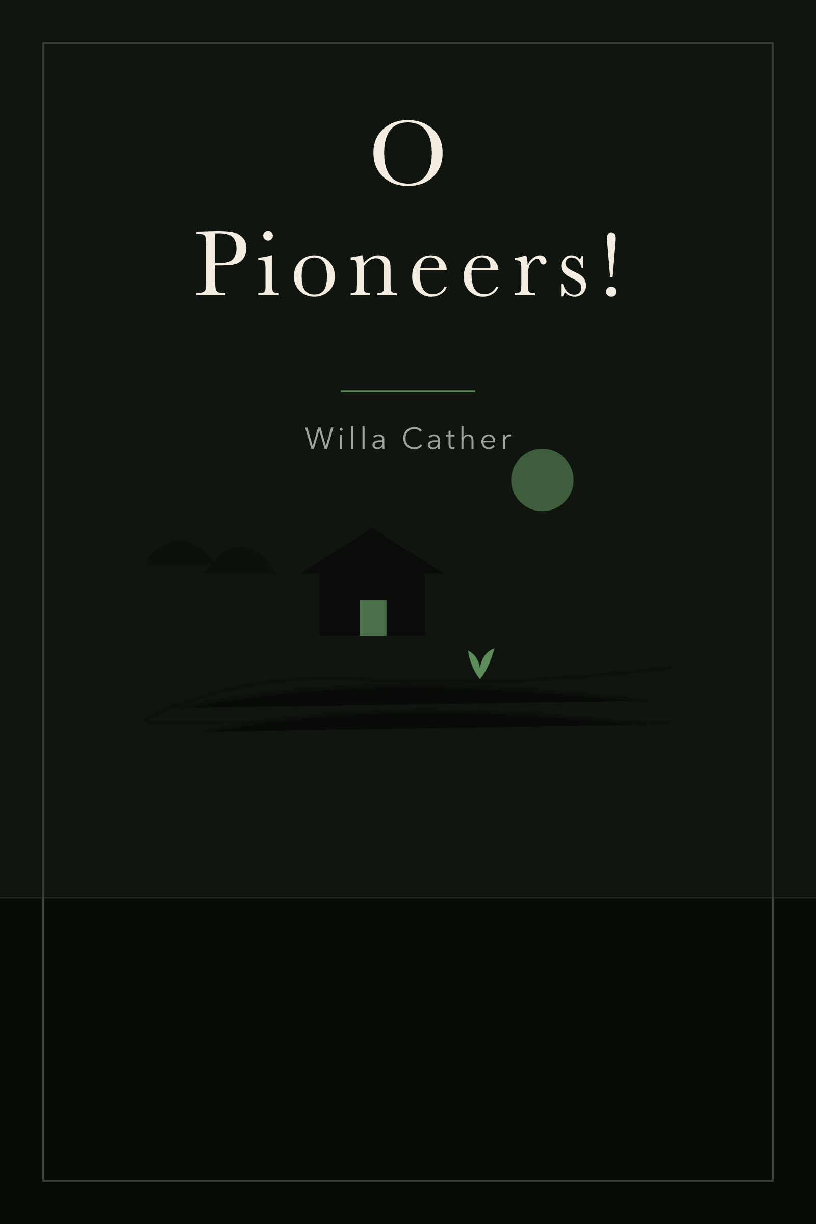 O Pioneers! — cover