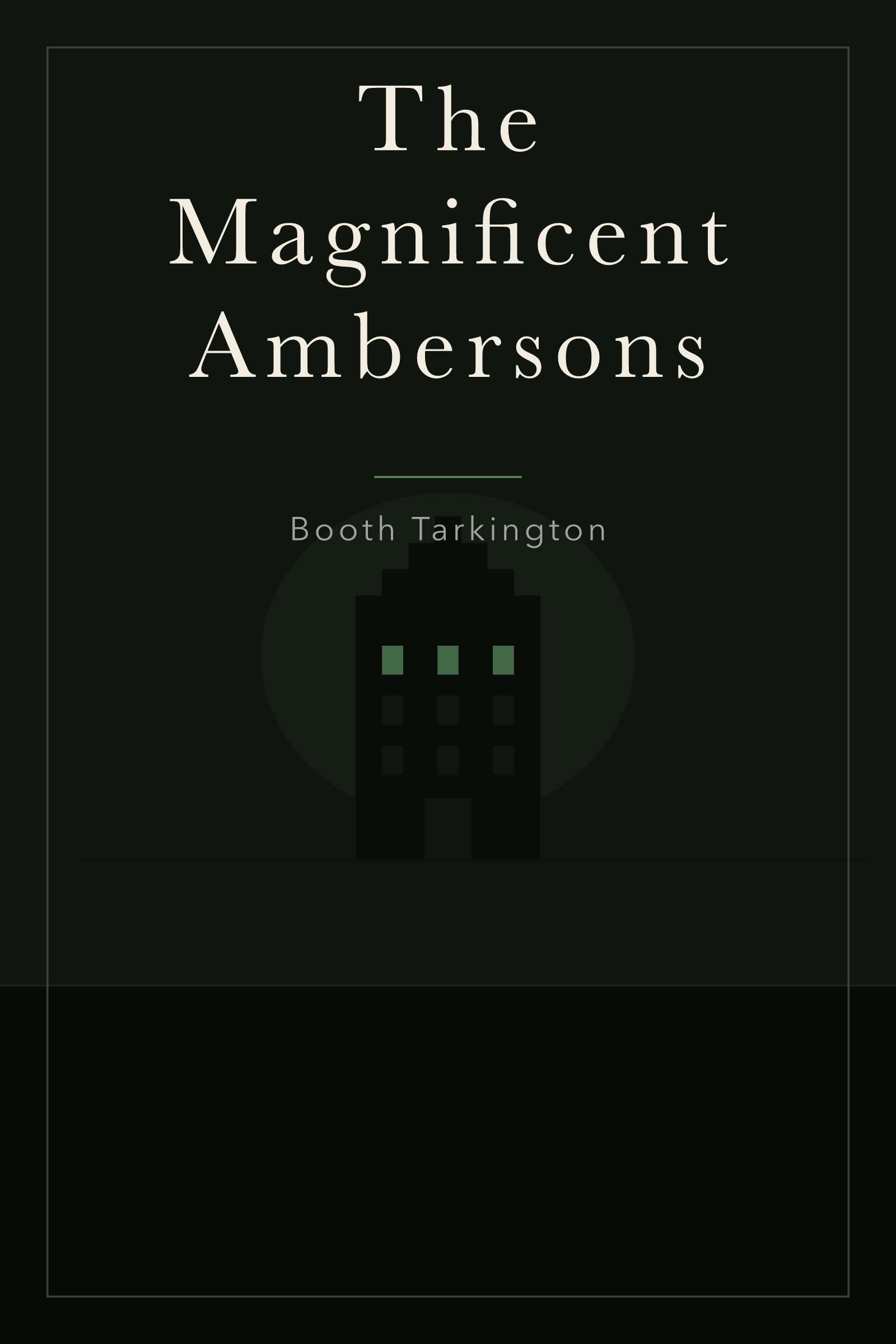 The Magnificent Ambersons — cover