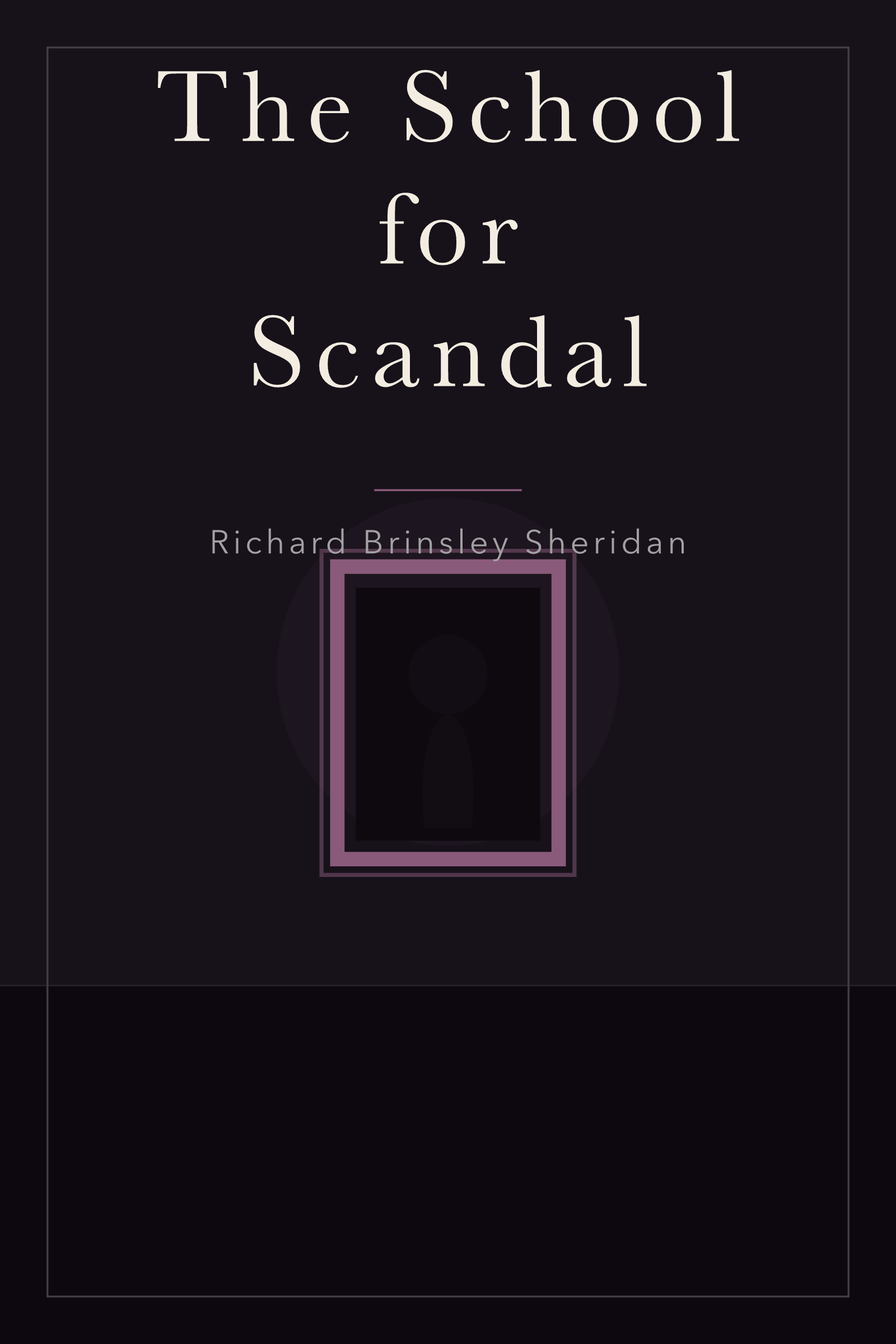 The School for Scandal — cover